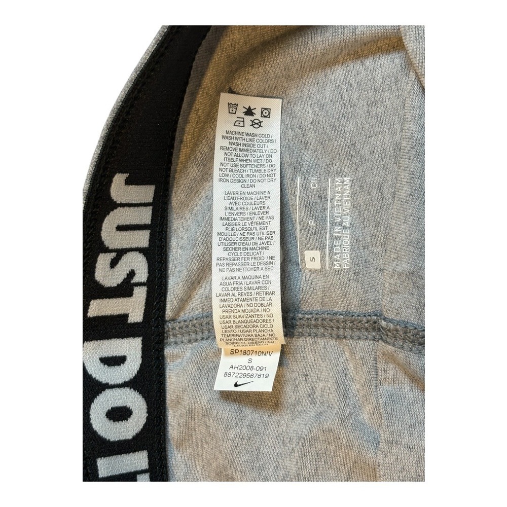 Nike Leg-A-See Legacy Just Do It Dry-Fit Leggings Gray Active Women Size Small - Picture 9 of 9